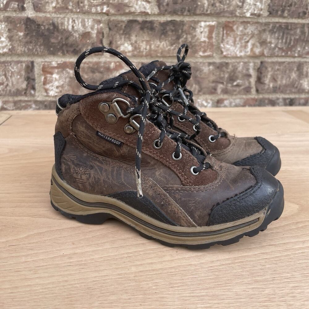 Timberland Toddler Boots Shoes‎ Size US 11M Brown Leather Waterproof Lace Up